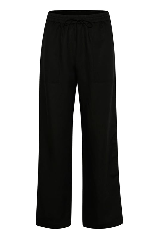 Casual fit,Normale Passform,Lang,Gerade  Schonwäsche 30°, Nicht bleichen, Nicht im Trockner trocknen, Tropnass aufhängen im Schatten, Kalt bügeln max. 110° C, Trockenreinigung  50% Leinen,50% Viskose (LENZING™ ECOVERO™)