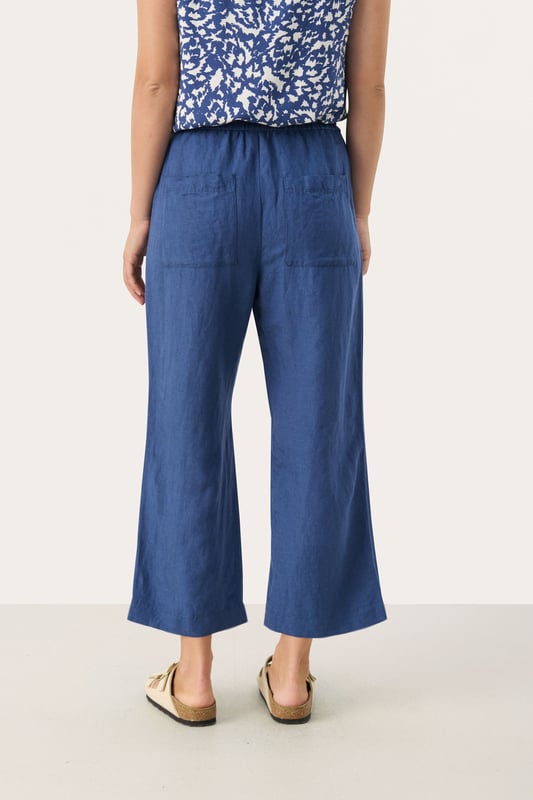 Easy fit,Comfort Taile,Über Knöchellänge,Weite leg  Schonwäsche 30°, Nicht bleichen, Nicht im Trockner trocknen, Tropnass aufhängen im Schatten, Kalt bügeln max. 110° C, Trockenreinigung  50% Leinen,50% Viskose (LENZING™ ECOVERO™)