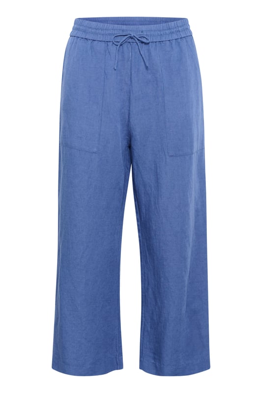 Easy fit,Comfort Taile,Über Knöchellänge,Weite leg  Schonwäsche 30°, Nicht bleichen, Nicht im Trockner trocknen, Tropnass aufhängen im Schatten, Kalt bügeln max. 110° C, Trockenreinigung  50% Leinen,50% Viskose (LENZING™ ECOVERO™)