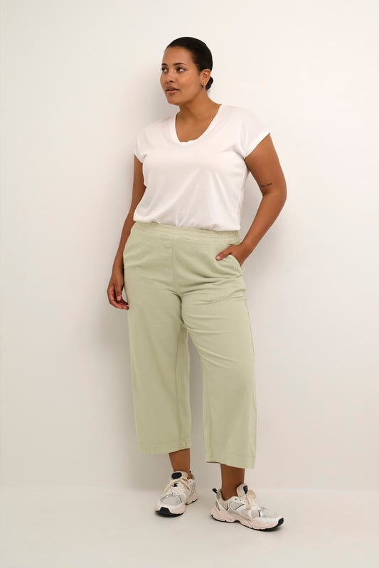 Loose fit,Elastische taille,Cropped lengte,Relaxed  Wassen op 30°, niet bleken, drogen in droger behoedzaam, Druipnat ophangen in de schaduw, warm strijken max. 150° C, Droogreiniging  100% Katoen