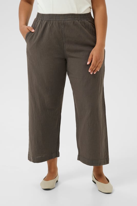 Loose fit,Elastische taille,Cropped lengte,Relaxed  Wassen op 30°, niet bleken, drogen in droger behoedzaam, Druipnat ophangen in de schaduw, warm strijken max. 150° C, Droogreiniging  100% Katoen