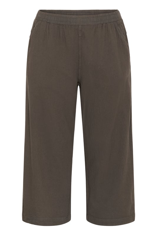 Loose fit,Elastische taille,Cropped lengte,Relaxed  Wassen op 30°, niet bleken, drogen in droger behoedzaam, Druipnat ophangen in de schaduw, warm strijken max. 150° C, Droogreiniging  100% Katoen