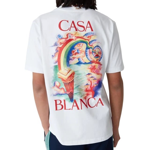 The Nature's Teacher t-shirt is a short-sleeved printed design crafted from organic cotton fabric featuring the house's seasonal artwork inspired by the Eleusis ritual and the pursuit of knowledge theme featured in the previous season. Completed with a classic crew neck.