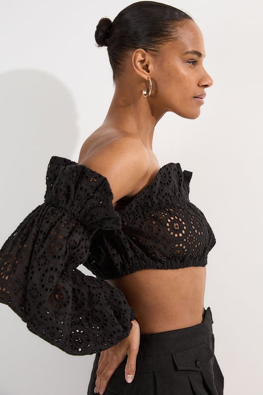 Beach Woven Bardot Beach Top
