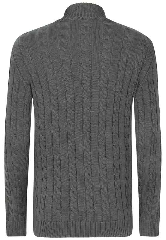 Der Herren-Stehkragenpullover mit Zopfmuster von Felix Hardy vereint Stil und Komfort mühelos. Das Zopfmuster verleiht einen klassischen Touch und spiegelt Felix Hardys Engagement für hochwertige Handwerkskunst und zeitgenössisches Design wider. Ideal für den täglichen Gebrauch, bietet dieser Pullover sowohl Wärme als auch Atmungsaktivität und eignet sich hervorragend für Lagenlooks bei kühlerem Wetter oder in Übergangszeiten. Der Stehkragen verstärkt das anspruchsvolle Erscheinungsbild und ist perfekt für verschiedene Anlässe, von legeren Ausflügen bis hin zu gehobeneren Veranstaltungen. Kombinieren Sie ihn mit Jeans oder Chinos für ein smart-casual Ensemble oder tragen Sie ihn über einem Hemd für zusätzliche Wärme und Stil. Erhältlich in verschiedenen Farben, um unterschiedliche Vorlieben zu erfüllen, und pflegeleicht durch maschinenwaschbare Eigenschaften.