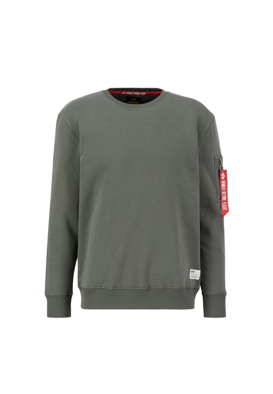 Dragon Embroidery Sweatshirt El Dragon EMB Sweater de ALPHA INDUSTRIES es una sudadera con estilo para hombres. Con su corte regular y mangas largas, ofrece una gran comodidad para el uso diario. El estampado animal aporta un look moderno y llamativo. La sudadera no está forrada, lo que la hace perfecta para la temporada de entretiempo.