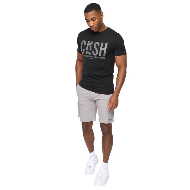 98% Cotton, 2% Elastane. Fabric: Canvas, Stretch. Design: Plain. Pockets: 2 Side Pockets, 2 Thigh Pockets, 2 Back Pockets, Flap Closure. Fastening: Button, Zip Fly. Fabric Technology: Durable, Flexible. Belt Loops, Leather Patch.