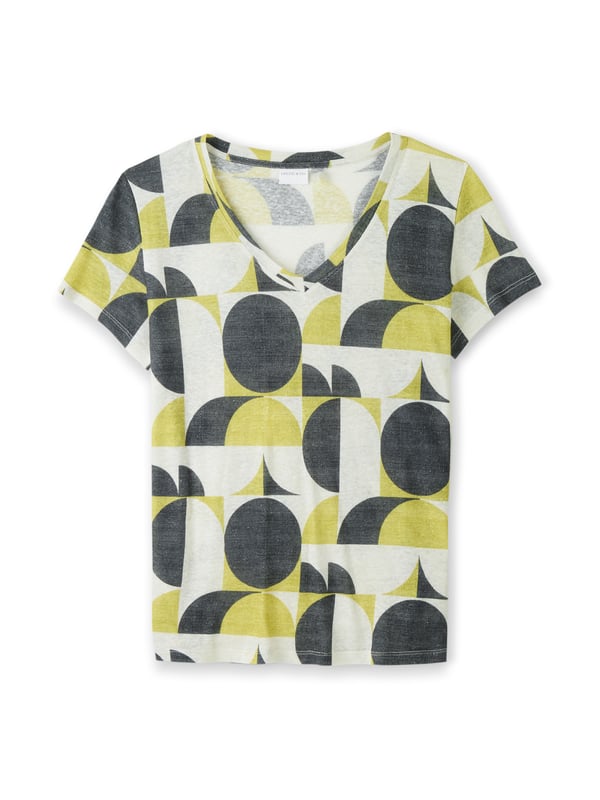 Effortless style meets comfort in our Linen Blend;V Neck T-Shirt. Made from our classic linen and  cotton blend jersey, it features a beautiful textured slub in the fabric. With an elegant V neckline and set-in short sleeves, it offers an easy fit for your daily wear. Whether you're dressing up or down, this T-shirt is a timeless addition to your wardrobe.