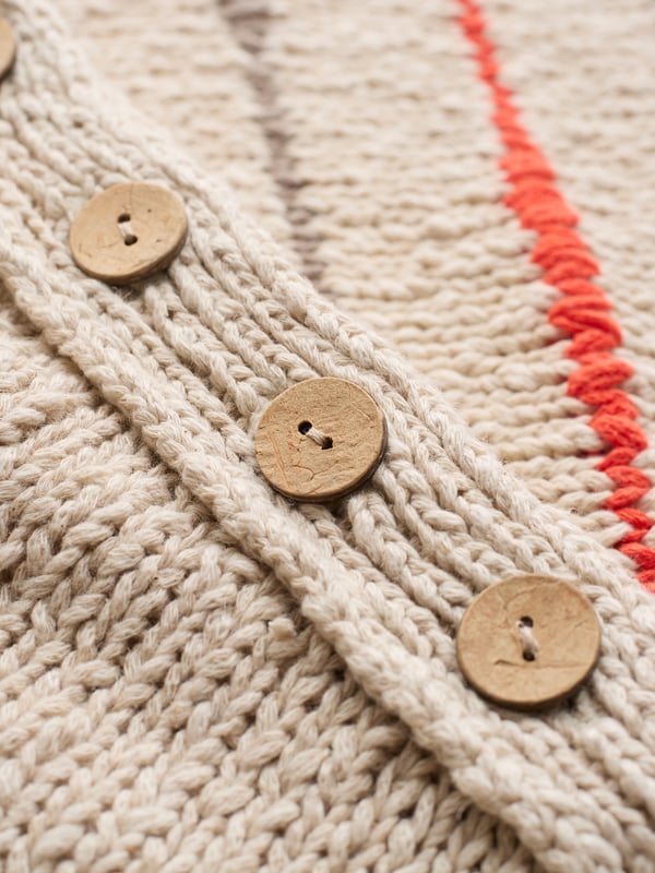 A new-season sweater to revive your layered looks, this Celtic & Co. take on the classic Breton jumper will fast become your favourite.Crafted in slub yarns with a chunky, uneven structure created through random drop stitches, it's trimmed with functioning buttons at the left shoulder for a little extra detail.