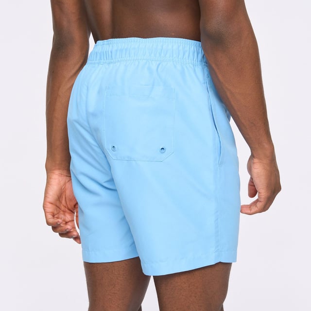 Mens Kings Will Dream Crosby 2.0 Swim Shorts in sky blue- Elasticated waist with drawcord- Side welt pockets- Rear patch pocket- Inner mesh brief- Embroidered logo at left hem- Relaxed fit- Shell: 100% Polyester.  Lining: 100% Polyester mesh.  Machine washable- Ref: KD2R124389ASSTK1