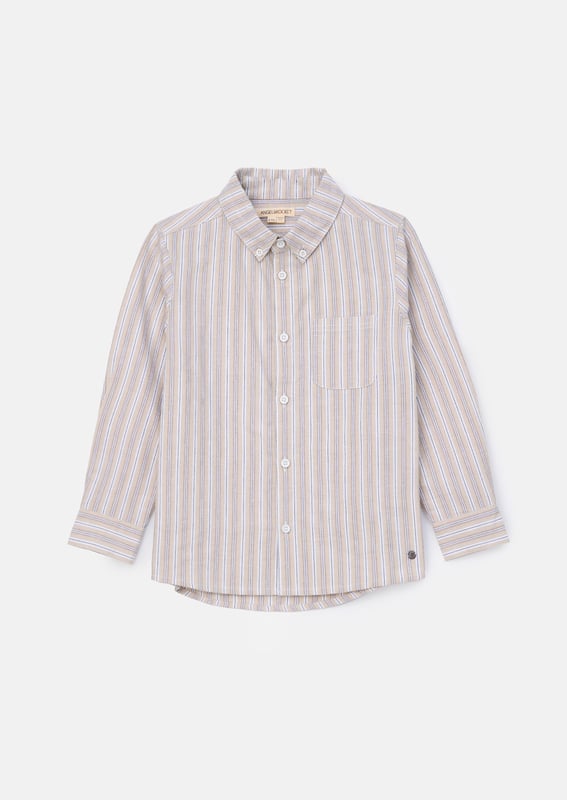 Earn your stripes! Our new stripe shirt is crafted from classic Oxford cotton to give a smart profile. Regular cut with a button-down collar and a versatile   colourway makes for perfect summer styling. Pair with our textured chino for a sharp. stylish outfit.