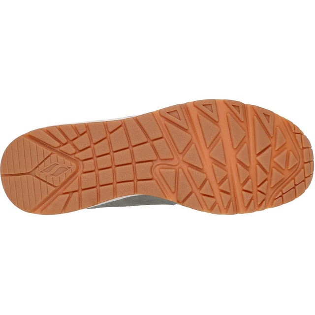 Sportieve verfijnde stijl ontmoet comfort in de Skechers Street Uno - Stacre 2.0. Deze veterschoen heeft een bovenwerk van suede en duraleather, met een Skechers Air-Cooled Memory Foam zool en een zichtbare Skech-Air luchtkussen middenzool.