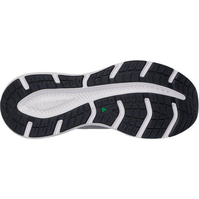 Enjoy well-cushioned performance while minding your footprint wearing Skechers Relaxed Fit Edgeride Contention. This vegan athletic style features a mesh upper with stretch laces, a well-cushioned midsole and a Skechers Air-Cooled Memory Foam insole