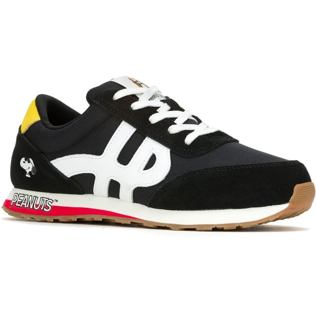 Hush Puppies SEVENTY8 Peanuts Leder Damen Peanut Sneakers Die Hush Puppies x Peanuts Kollektion vereint zwei geliebte Hunde für eine ultra-niedliche Zusammenarbeit. Mit dem ganztägigen Komfort von Hush Puppies und der positiven Ausstrahlung, die Snoopy vermittelt, werden dir diese Schuhe jederzeit einen kleinen Aufmunterer bieten, wenn du es brauchst.