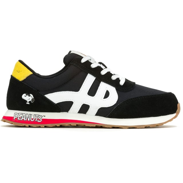 Hush Puppies SEVENTY8 Peanuts Leder Damen Peanut Sneakers Die Hush Puppies x Peanuts Kollektion vereint zwei geliebte Hunde für eine ultra-niedliche Zusammenarbeit. Mit dem ganztägigen Komfort von Hush Puppies und der positiven Ausstrahlung, die Snoopy vermittelt, werden dir diese Schuhe jederzeit einen kleinen Aufmunterer bieten, wenn du es brauchst.