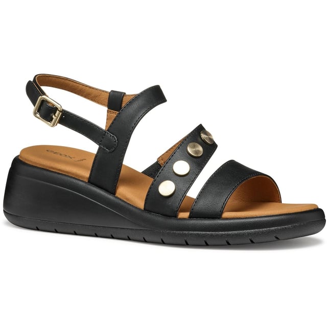 Meliconia ist eine stadtgeeignete Keilsandalette mit einem zeitgemäßen Design, die sowohl Komfort als auch Atmungsaktivität bietet. Leicht und mit einem einfachen Einstieg, besteht sie aus einem lederähnlichen Material und ist die ideale Lösung für warme Tage.