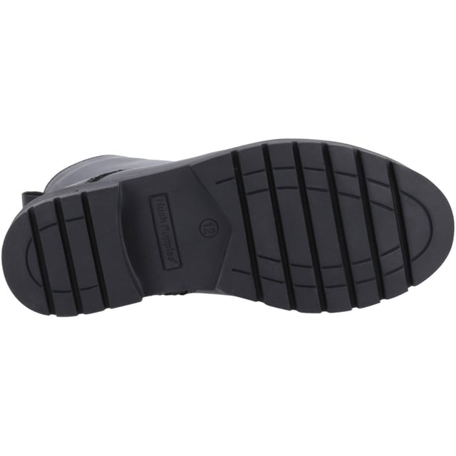 Stylish and hardwearing; the Lauren is sure to be a winner with its trendy styling and treaded sole. Featuring easy on and easy off hidden inside zip and lace up fastening, this boot will keep feet to feel secure and warm throughout the school day.