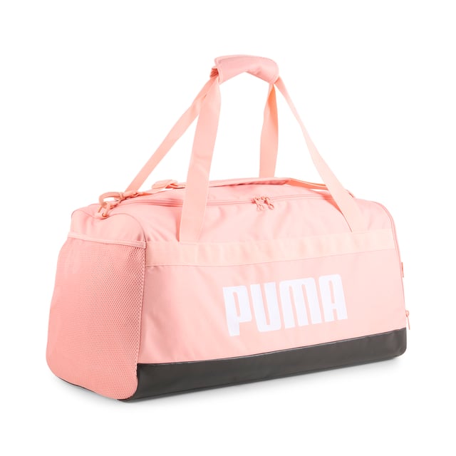 PUMA Unisex Challenger 58L Medium Sports Bag PRODUCT STORY: Gear up for your fitness journey with this dynamic sports bag. Featuring a spacious main compartment, shoe inlay, and multiple pockets, it's designed to keep you organized and ready for action. Stay active with PUMA's signature style. FEATURES & BENEFITS: Made with at least 50% recycled materials. DETAILS: Two-way zip opening into main compartment; One side zip compartment with shoe inlay; One flat side zip pocket; One side mesh pocket; Dimensions: W62cm / D29cm / H31cm; Volume: 58L; PUMA branding details.