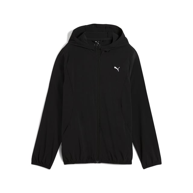 PRODUCT STORY: Stay ahead of the game with the RUN VELOCITY jacket. Featuring ergonomic cutlines for freedom, dryCELL technology to keep you dry, and handy pockets for your essentials. The adjustable waistband and sleek design make it perfect for your daily run. FEATURES & BENEFITS: Made with at least 90% recycled materials; dryCELL: Performance technology designed to wick moisture from the body and keep you free of sweat during exercise. DETAILS: Regular fit; Full zip; Regular length; Long sleeves; PUMA branding details.