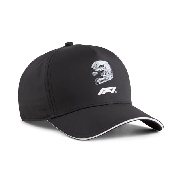 PUMA Unisex F1 PRO Baseball Cap PRODUCT STORY: Step up your game with this classic 5-panel cap featuring prints of F1 and PUMA Cat logos. The double-row snapback closure ensures a perfect fit, while the graphic visor adds a bold touch. Perfect for any motorsport enthusiast. FEATURES & BENEFITS: Made with at least 50% recycled materials. DETAILS: Baseball cap style; Double row snapback closure; HD printed F1 and PUMA Cat logo; HD graphic print on the visor; PUMA branding details.