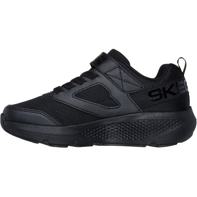 Play all day in comfort with Skechers GO RUN Elevate Sporty Spectacular. This sporty design features a mesh and synthetic upper with stretch laces, an adjustable instep strap, and a breathable Skechers Air-Cooled Goga Mat comfort insole.