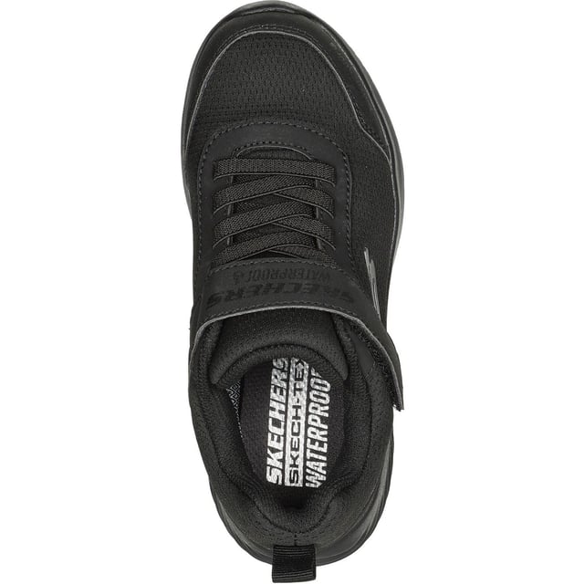 Splash-proof comfort and athletic style combine in Skechers Bounder - Dripper Drop. This lightweight waterproof sneaker features a mesh and synthetic upper with stretch laces, an adjustable instep strap, and a cushioned comfort insole.