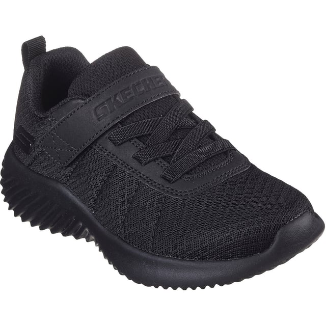 Feet-loving comfort and athletic style combine in Skechers Bounder - Baronik. This lightweight sneaker features a mesh and synthetic upper with stretch laces, an adjustable instep strap, and a cushioned comfort insole.