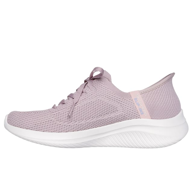 Step into comfort with Skechers Hands Free Slip-ins®. This easy-on style features a Stretch Fit® engineered knit upper with decorative laces for a sock-like fit and modern look. Designed with Skechers’ exclusive Heel Pillow™ for added heel support and stability, it also includes a cushioned Skechers Air-Cooled Memory Foam® insole for breathable, all-day comfort. These vegan slip-on sneakers combine convenience, style, and performance.
