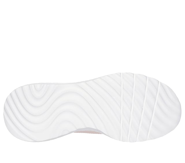 Step into effortless style with Skechers Hands Free Slip-ins®. This fashionable slip-on sneaker features an engineered knit upper with stretch laces for a secure, sock-like fit. Designed with Skechers’ exclusive Heel Pillow™ for added heel support and stability, it also includes a cushioned Skechers Memory Foam™ insole for long-lasting comfort. Perfect for everyday wear, walking, or travel, this easy-on style blends modern design wth all day support.
