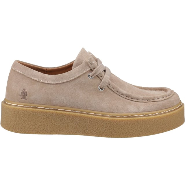 Hush Puppies Bridie Wildleder Damenschuhe Mokassins in Taupe Mit ihrer angesagten klobigen Plateau-Sohle, dem weichen Wildlederobermaterial und der Memory-Schaum-Innensohle sehen Sie mit den Bridie Suede Mocc Toe wunderschön aus und fühlen sich großartig.