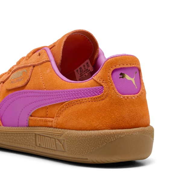PRODUCT STORY: A terrace legend from our archives returns: The Palermo. The silhouette debuted back in the early '80s, where it quickly became a staple among the terrace crowds in British football stadiums. Now, we ive brought it back for the fans. Like the original, the Palermo is complete with its signature tag at the upper, a T-toe construction, and, of course, the classic gum sole. FEATURES & BENEFITS: PUMA is leather products support responsible manufacturing via the Leather Working Group. DETAILS: Leather upper; Synthetic lining; Debossed and foil-printed PUMA branding on quarter panel tab and heel cap; Leather-coated Formstrip; Rubber midsole; Rubber outsole; PUMA Youth: Recommended for older kids between 8 and 16 years.