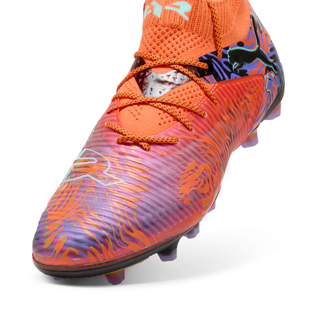 PRODUCT STORY: Unleash your creativity on the pitch with PUMA. Featuring a FLEXGILITY outsole for agile movement, GripControl Pro for superior ball control, and Ortholite O-Thermâ„¢ to keep you cool. PWRTAPE and Fuzionpods ensure a snug, dynamic fit. FEATURES & BENEFITS: The upper of the shoes is made with at least 20% recycled materials; PWRTAPE: Targeted upper reinforcement for support and durability; FLEXGILITY: Dual-density outsole with optimised stud layout supports quick pivots and agile 360-degree movement; ORTHOLITE memory foam padding in the heel provides enhanced comfort. DETAILS: Regular to wide fit; Fuzionpods on the upper protect the foot without restricting movement, ideal for dynamic actions; Highly elastic four-way stretch yarn acts as a second skin, adapting dynamically to foot shape and movement; Textured high-density mesh layer with a GripControl Pro finish for enhanced ball grip and control; Play with or without laces; PUMA branding details; 82.56% Synthetic, 17.44% Textile.
