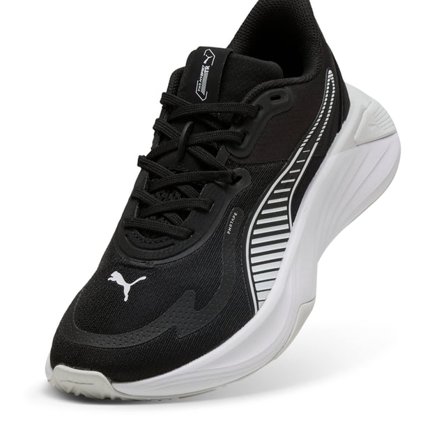 PRODUCT STORY: Introducing your new go-to training shoe, the PWR Hybrid TR. This latest footwear innovation is made with PUMAGRIP for best-in-class traction and PROFOAM for unparalleled comfort during long sessions. Start your next workout off on the right foot in PWR Hybrid TR. FEATURES & BENEFITS: The upper of the shoes is made with at least 30% recycled materials; PUMAGRIP: Durable performance rubber compound designed for all-surface traction; PWRTAPE: Targeted upper reinforcement for support and durability; PROFOAM: Lightweight EVA designed to cushion your landing and propel your next step. DETAILS: Regular width; Textile upper; Lace closure; Heel-to-toe drop: 8mm; Recommended for: neutral pronators; PUMA branding details.