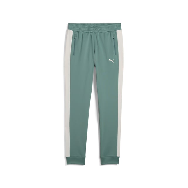 PRODUCT STORY: Step into the legacy with PUMA's track pants. Featuring T7 panel inserts, zip pockets, and an elasticated waistband with tonal drawcords, these pants combine heritage and modernity. The iconic CAT logo embroidery adds the finishing touch to your look. DETAILS: Regular fit; Tricot; Regular length; Medium rise; Side Pocket; PUMA Youth: Recommended for older kids between 8 and 16 years.