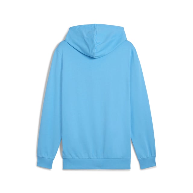 PRODUCT STORY: Dear Cityzens, show your pride with this PUMA hoodie. Featuring the iconic Man City badge and PUMA Cat Logo on the chest, elasticated waistband and cuffs, and crafted from soft French terry cotton. Perfect for repping your team at the Etihad Stadium. FEATURES & BENEFITS: Made with at least 20% recycled cotton. DETAILS: Regular fit; Baby terry material; Regular length; Hood; Kangaroo Pocket; Long sleeves; Manchester City crest and PUMA cat logo on the chest; Main Material 1: 78% cotton, 22% cotton Recycled - baby terry - 260.00 g/mÂ² - piece dyed - Chemical- Regular finishing.