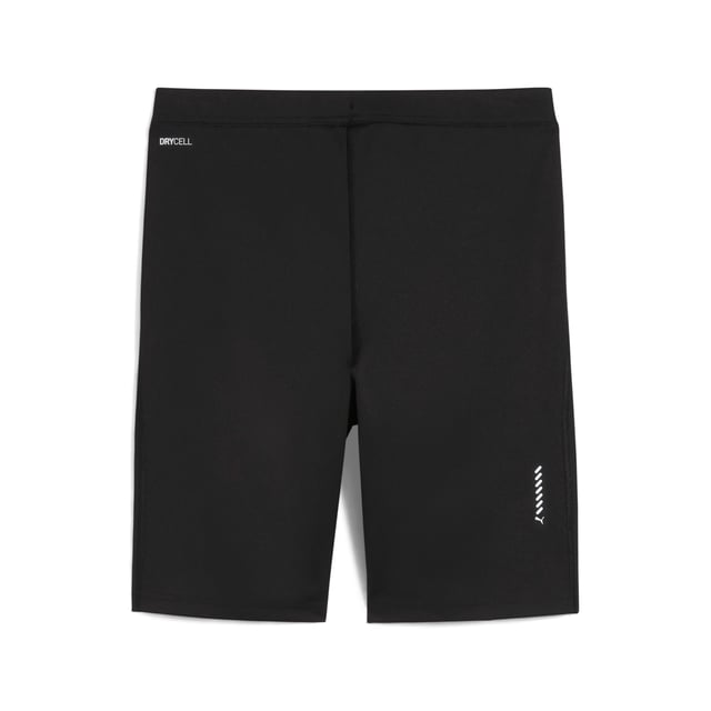 PRODUCT STORY: Unleash your run with these 8" short tights. Featuring ergonomic cutlines for ultimate freedom, dryCELL technology to keep you dry, and a tunneled drawcord for a perfect fit. Drop-in phone pockets ensure your essentials stay secure. Run free, run strong. FEATURES & BENEFITS: Made with at least 50% recycled materials; dryCELL: Performance technology designed to wick moisture from the body and keep you free of sweat during exercise. DETAILS: Tight fit; Interlock fabric; Above knee length; Medium rise; PUMA branding details.