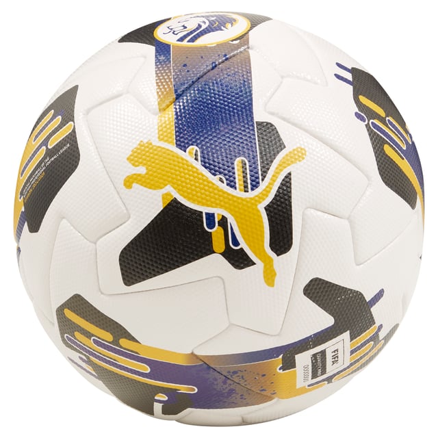 PUMA Unisex Orbita SPFL Football (FIFA Quality Pro) PRODUCT STORY: Take your game to the next level with this official match ball of the SPFL in Scotland. Its high-frequency moulded construction provides excellent shape retention and soft touch while the new 8-panel concept gives you better connection with the ball. This top level match ball with outstanding performance criteria was developed for the highest level of football. DETAILS: High frequency moulded ball: excellent shape retention, durability, reduced water absorption and a soft touch; Unique 8 panel configuration with reduced number of seams creates larger panels for better connection with the ball; 3D textured 1.2mm PU surface: improved durability and aerodynamics; Newly developed POE foam for a firm touch, improved rebound consistency and explosive power; Rubber bladder and PAL (Puma Air Lock) valve for excellent air retention and rebound; FIFA Quality Pro: guarantee's the highest level of performance.