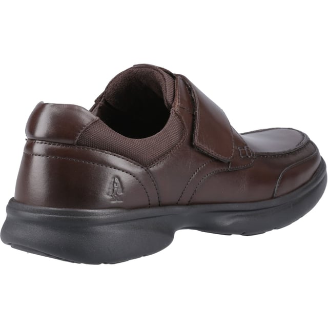 Hush Puppies Hector Leather Men's Brown Moccasins Shoes With its soft leather upper, a padded collar and touch fastening for easy on and off, the Hector is a stylish choice for comfortable and casual summer style