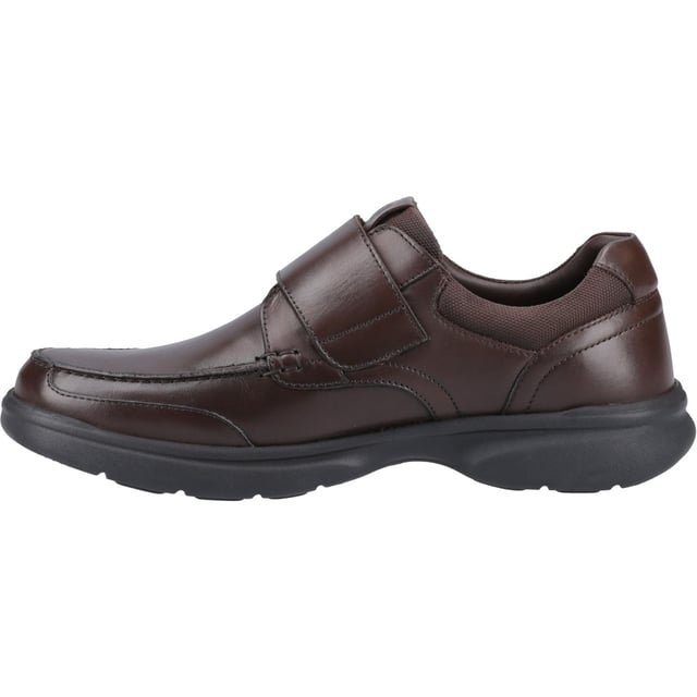 Hush Puppies Hector Leather Men's Brown Moccasins Shoes With its soft leather upper, a padded collar and touch fastening for easy on and off, the Hector is a stylish choice for comfortable and casual summer style