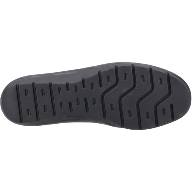 Hush Puppies Skylar Leather Women's Black Flats Superior comfort meets style with the Skylar, with a real leather upper with an elastic counter for a secure fit and easy wear, a cushion comfort insole and a lightweight flexible sole this is the perfect choice for day to day