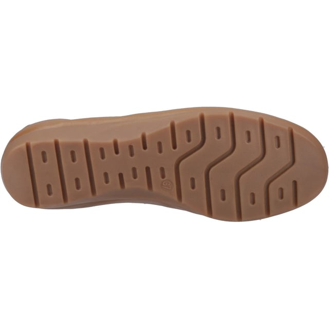 Hush Puppies Skylar Leather Women's Tan Flats Superior comfort meets style with the Skylar, with a real leather upper with an elastic counter for a secure fit and easy wear, a cushion comfort insole and a lightweight flexible sole this is the perfect choice for day to day