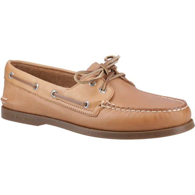 Unser Authentisches Original ist mehr als nur ein klassisches Design – es ist zu einem Ikone des Stils geworden. Aus vollnarbigem Leder, handgenähtem Mokassinaufbau und unserer charakteristischen Sperry-Rasiermesserschnitt-Wave-Siping-Technologie für ultimative Trocken-/Nassgriff gefertigt.