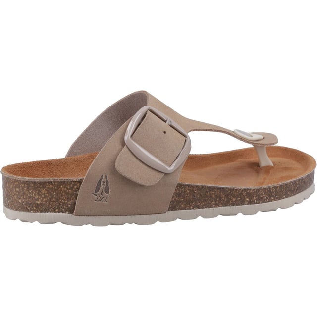 Hush Puppies Billie Suede Women's Taupe Sandals Perfect for lazy summer days, the Billie Mule features a real suede upper and footbed with easy slip on toe post styling