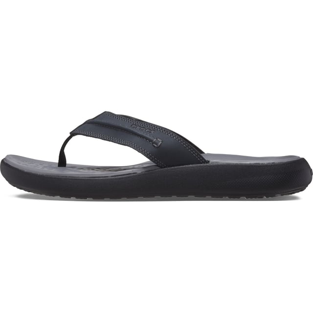 Faux leather uppers with stitched details add a dose of ruggedness to the Men's Yukon Vista II LiteRide Flip. Get outside in comfort with textile-based toe-posts and feel stylish in this versatile, easygoing flip.