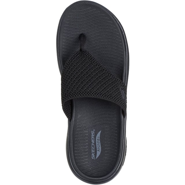 Enjoy supportive casual comfort on warm sunny days with the Skechers GO WALK Arch Fit 2.0 sandal. This thong sandal features a Quick-Dry textile upper with lightweight ULTRA GO cushioning and an Arch Fit footbed