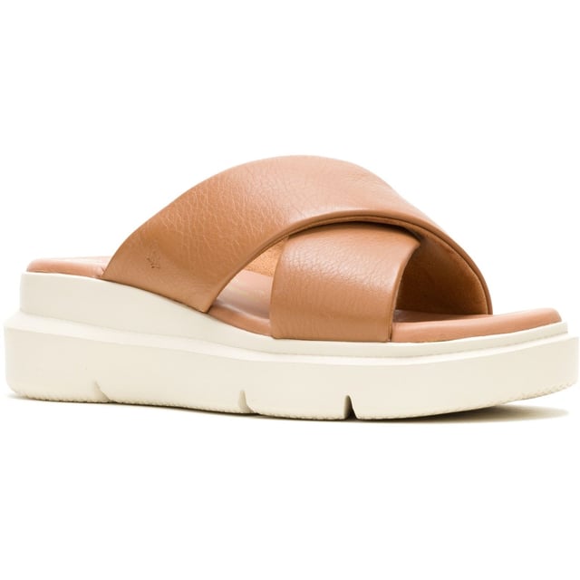 Hush Puppies Uplift Leather Women's Tan Sandals Get moving with the Uplift, featuring an ergonomic design with The Body Shoe Flex for natural movement, and our springy MEGABounce outsole and Bounce footbed for ultimate comfort, you'll stay active whilst looking great all day long