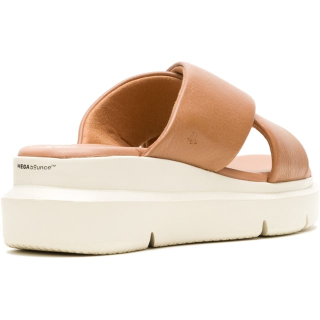 Hush Puppies Uplift Leather Women's Tan Sandals Get moving with the Uplift, featuring an ergonomic design with The Body Shoe Flex for natural movement, and our springy MEGABounce outsole and Bounce footbed for ultimate comfort, you'll stay active whilst looking great all day long
