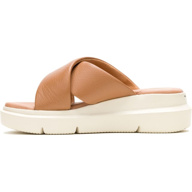 Hush Puppies Uplift Leather Women's Tan Sandals Get moving with the Uplift, featuring an ergonomic design with The Body Shoe Flex for natural movement, and our springy MEGABounce outsole and Bounce footbed for ultimate comfort, you'll stay active whilst looking great all day long