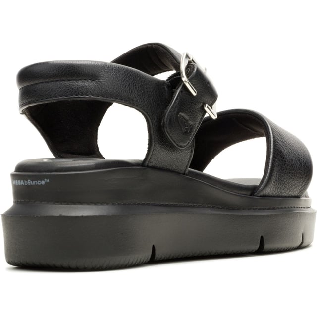 Hush Puppies Uplift Leather Women's Black Sandals Get moving with the Uplift, featuring an ergonomic design with The Body Shoe Flex for natural movement, and our springy MEGABounce outsole and Bounce footbed for ultimate comfort, you'll stay active whilst looking great all day long