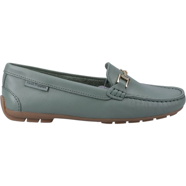 Hush Puppies Eleanor Leather Women's Sage Loafers